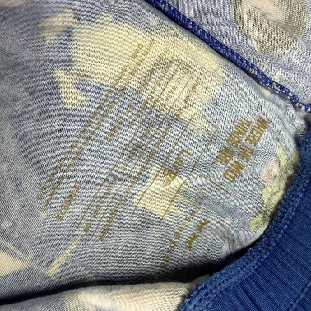 Little Sleepies Women L Where The Wild Things Are Bamboo Pajamas Set RARE Blue - Picture 7 of 10